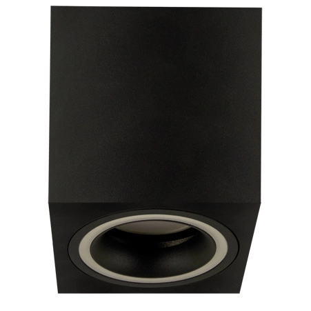 Minimalistyczna lampa nastropowa Indi 04048 czarna kostka pokojowa