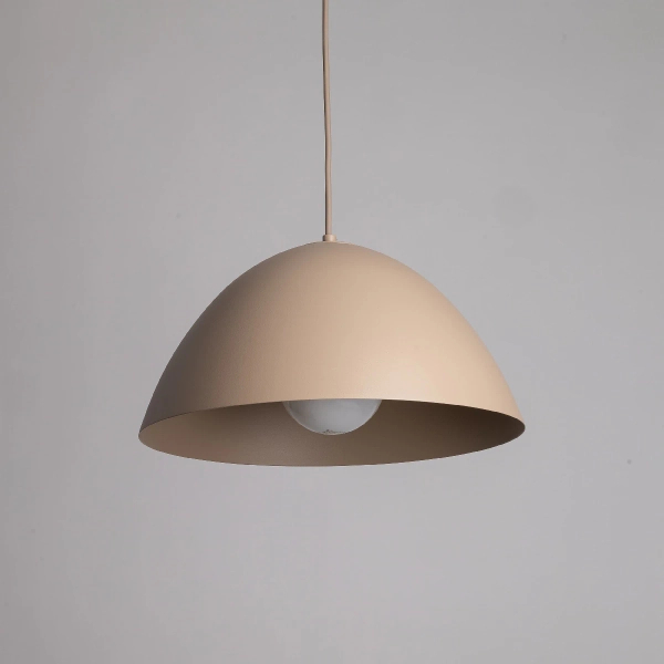 Klasyczna lampa wisząca Faro 10657 do salonu metalowy beżowy