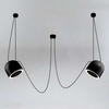 LAMPA wisząca DOBO 9036 Shilo metalowa OPRAWA modernistyczny zwis czarny