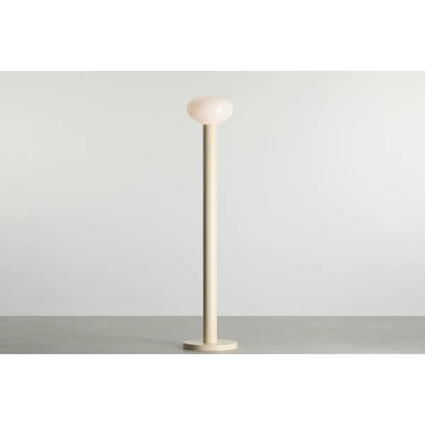 Owalna lampa stojąca Flo Floor Cream 7000A9_M kremowa