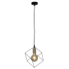 Loftowa lampa zwisająca Canto 6122022 Nave geometryczna metalowa czarna