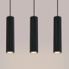 Lampa wisząca potrójna KARBON SL.1575 tubka podłużna czarna