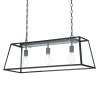 Loftowa lampa wisząca Academy ACA0322 nad wyspę szklana czarny