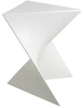 Designerski stolik Zik PC-053.WHITE geometryczny biały