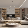 Nad stół wisząca lampa PL0150-BK LED 35W CCT pierścień czarny