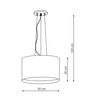 Minimalistyczna lampa wisząca MILK LP-021/4P BK Light Prestige okrągła oprawa zwis metalowy czarny