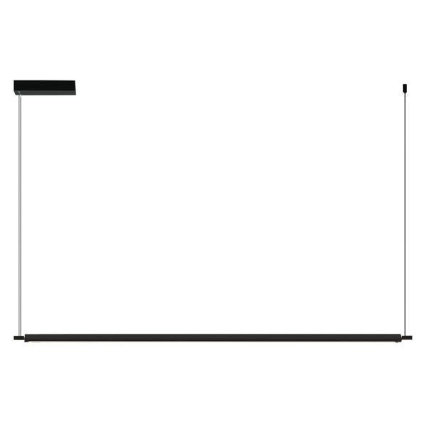 Minimalistyczna lampa wisząca Flash LED 54W 3000k czarna listwa
