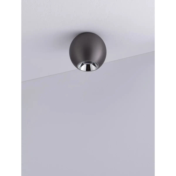Kulista lampa sufitowa BAZENIO LE45521 LED 13W 3000K srebrna