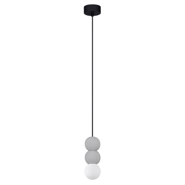 Wisząca lampa nad stół IBAGUE LE44663 do jadalni kule szara biała