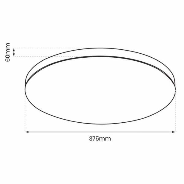 Lampa sufitowa do łazienki SLIMI 24W ML9089 LED 24W 4000K IP40 czarny