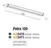 Ścienna lampa nowoczesna Petra LED 24W 4000K Do łazienki chrom