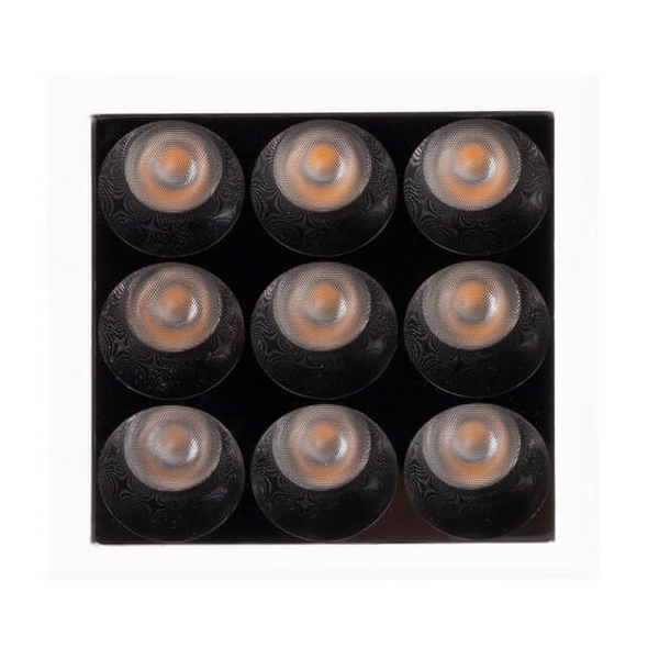 Kwadratowa lampa wpuszczana X-LINE H0137 Maxlight LED 10W 3000K biały czarny