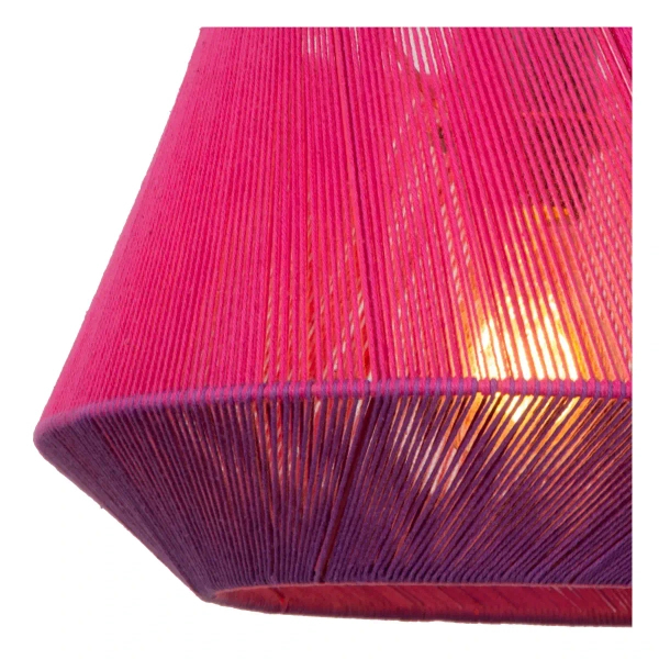 Tkaninowa lampa wisząca Jessica 10421/30/66 Lucide abażur różowy czarny