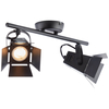 Metalowa lampa sufitowa Movie G08913/76 filmowe reflektory czarne matowe
