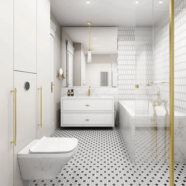 Lampa wisząca 1-punktowa Bow P01138BR Cosmolight mosiądz