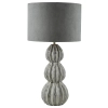 Nocna lampka tkaninowa Lorelai LOR4239 tuba do sypialni szary