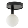 Kulisty plafon Perla 33483 Sigma ball metalowy szklany czarny