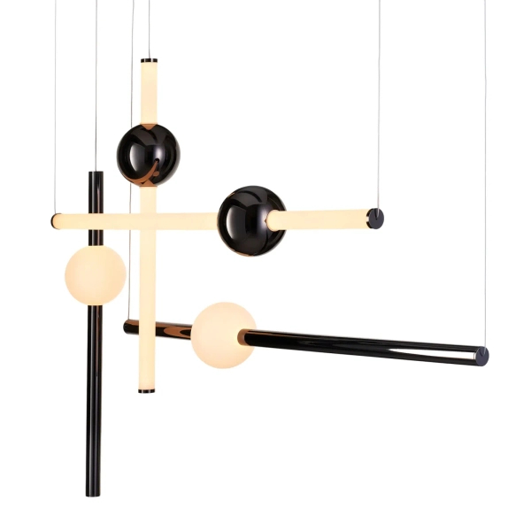Wisząca lampa loftowa O-LINE LED 44W 3000K listwy nad stół ST-1691L-4 BLACK