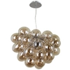 Modernistyczna lampa wisząca BENTO PND-7273-S-8-CGN szklana bubbles koniak