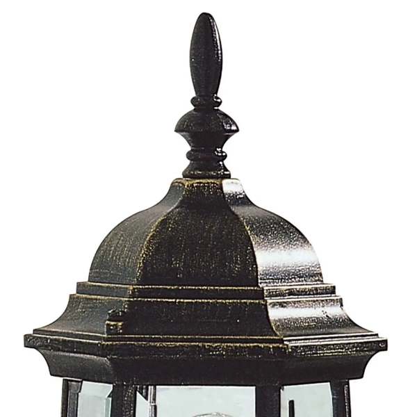 Elewacyjna lampa ścienna Hambro HAM162235 szklana IP43 czarny