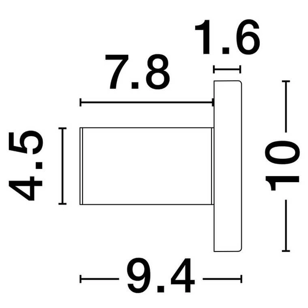 Lampa ścienna CUEVO LE44918 LED 5W 3000K do holu metalowa czarna