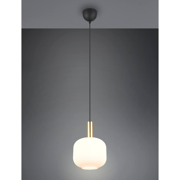 Lampa wisząca DIVA 319800108 pojedyncza metalowa czarny złoty biały