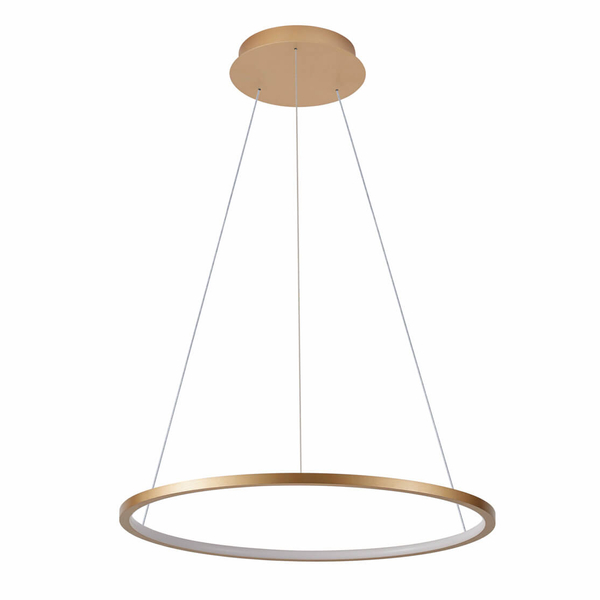 Wisząca lampa okrąg Vinola PND-56135B-060RPC-GD-3KS4K-TRDIMM Italux LED 38W 3000-4000K złota
