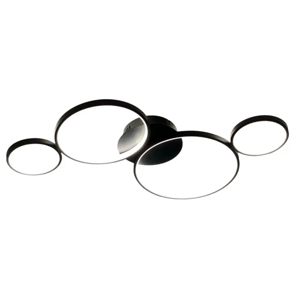 Lampa sufitowa pierścienie UNIVERSE ML1047 30W 4000K do salonu czarna
