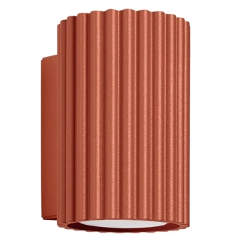 Naścienna lampa do jadalni KARBON SL.1654 ryflowana terakota