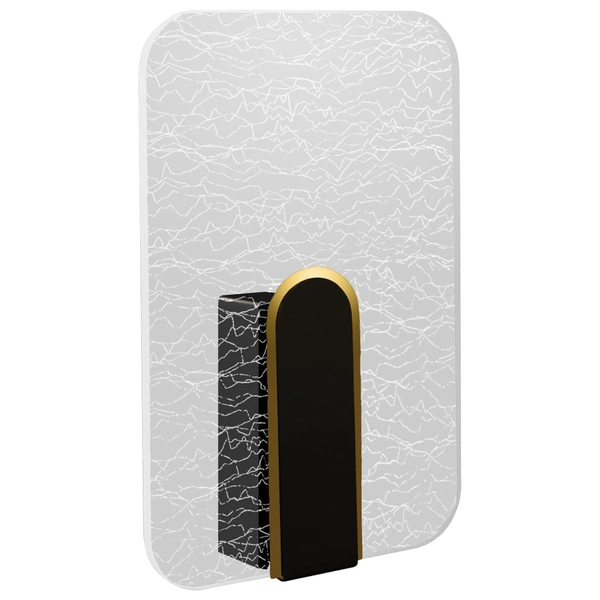 Jadalniana lampa ścienna MORIS 4181 Ideus LED 6W 4200K prostokątny czarny chrom