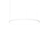 Minimalistyczna lampa wisząca VISUAL biała P0655 1xLED 22W 3000K IP44 pierścieniowa