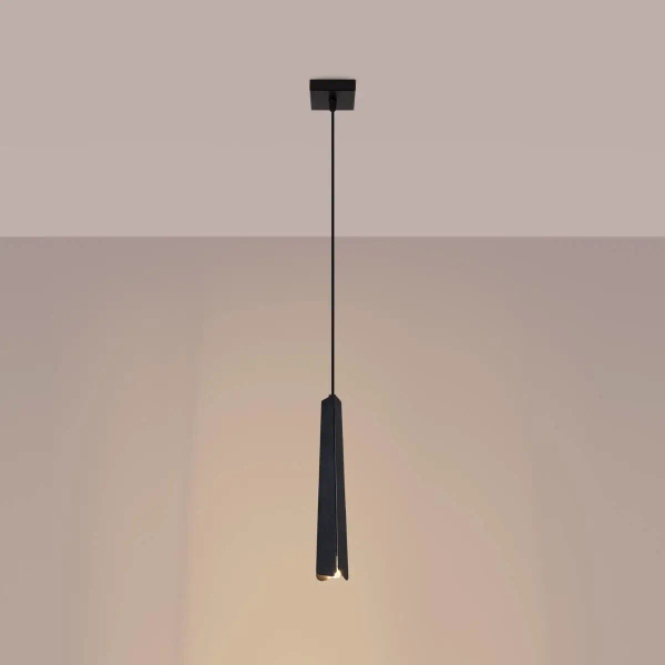 Lampa zwis do kuchni Prysm SL.1400 Sollux sopel tuba czarna