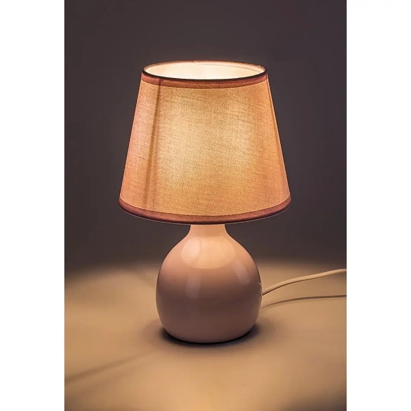 Dziecięca lampa stołowa Ingrid 74078 do sypialni ceramika różowy