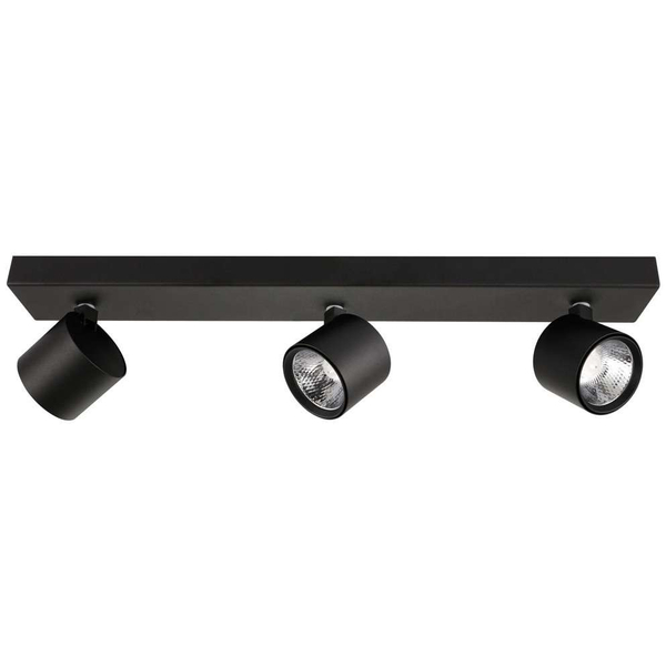 Plafon LAMPA sufitowa BONIVA SPL-2854-3B-BL Italux metalowa OPRAWA regulowane LED 15W 3000K reflektorki na listwie czarne