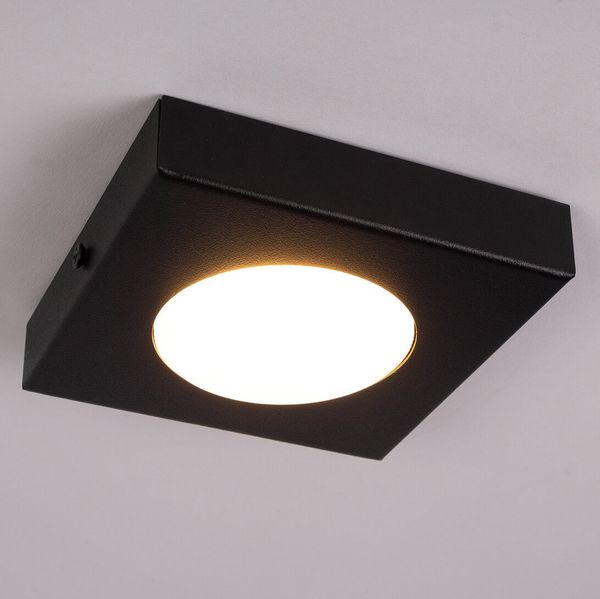 Lampa nasufitowa do jadalni Hero 40919 kwadratowa square czarna