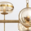 Szklana lampa wisząca Nottingham QN-NOTTINGHAM-10LP-AB złoty przezroczysty