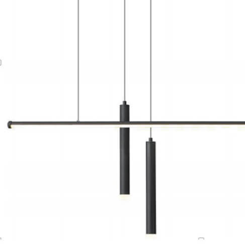 Lampa wisząca Linet CGLINET1 COPEL LED 18W 3000K loftowa tubki czarna