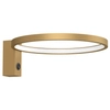 Ścienna lampa do salonu Agaro 4057 Shilo LED 8,4W 3000K ring złoty