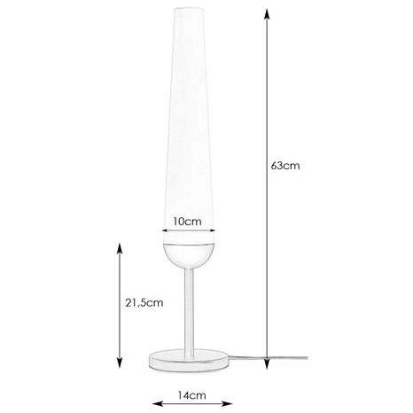 Lampka biurkowa modern BERN 107905 Markslojd szklana tuba biała czarna