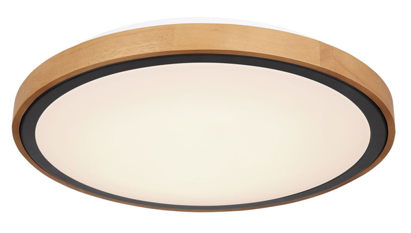 Lampa nasufitowa Bruno 41764-24 loftowa LED 24W 3000-4500-6000K drewniana