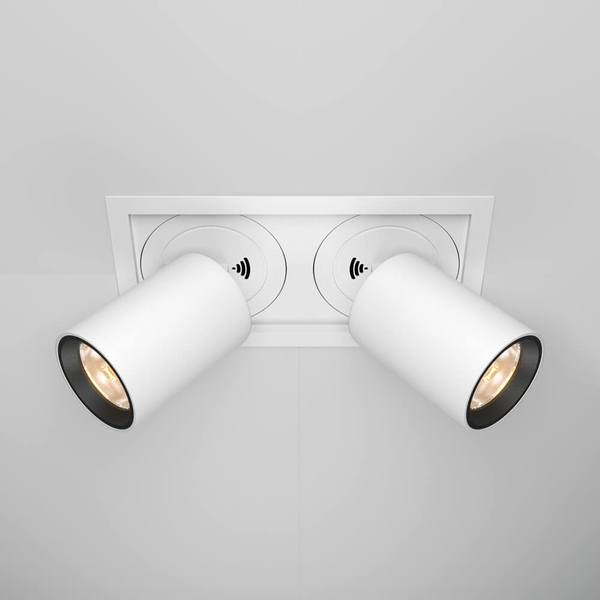 Regulowana lampa sufitowa Hidden DL095-02-10W3K-W LED 20W 3000K biała