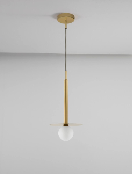 Lampa wisząca Art Deco URUAPAN LE42891 Luces Exclusivas kula do holu złota