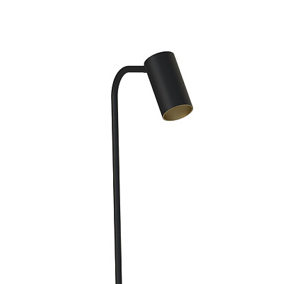 Ruchoma lampa stojąca Mono 7717 czarny reflektorek do sypialni