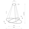 Pierścieniowa wisząca lampa Circolo 10814 Nowodvorski LED 35W 3000K czarna