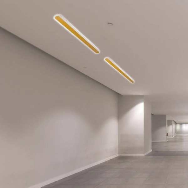 Liniowa lampa sufitowa Interior Gold-WALL-1M-GOLD LED 28W podłużna złota