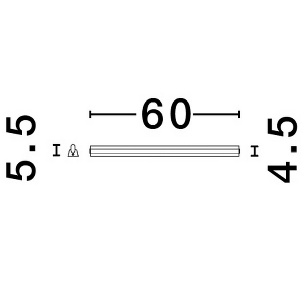 Kinkiet ścienny JULIO LE44298 LED 19W 3000K IP44 listwa podłużna czarna