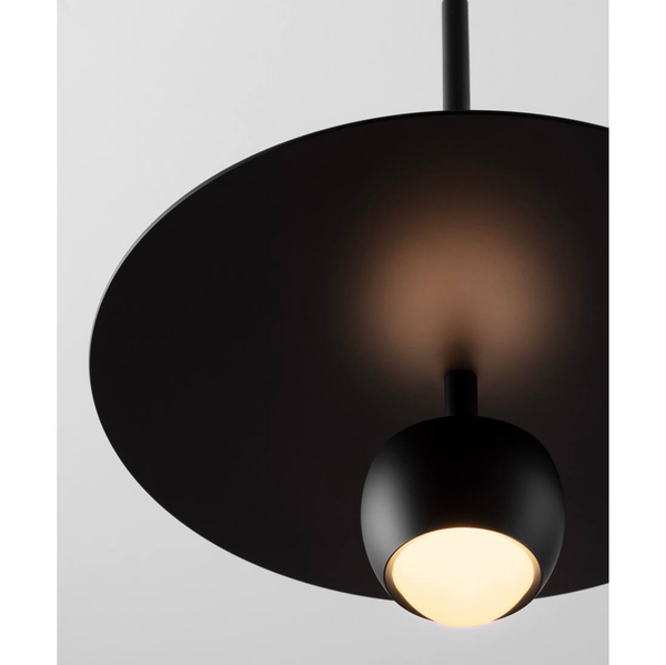 Okrągła lampa zwisająca BAILA LE44533 LED 8W 3000K nad stół czarny