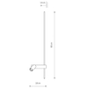 Lampa metalowa sufitowa Easy 11426 LED 11W 3000K z regulacją tuba czarna