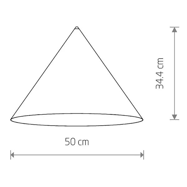 Klosz jadalniany Cameleon Zenith L 8071 Nowodvorski trójkątny biały