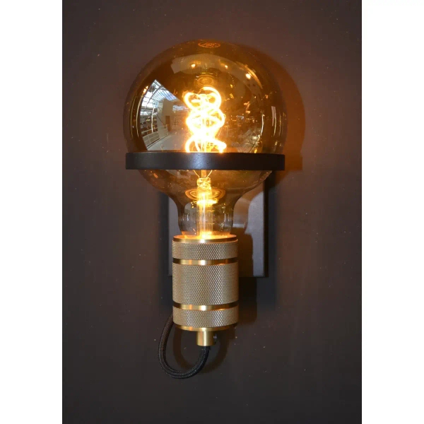 Industrialna lampa ścienna OTTELIEN 30271/01/30 bursztynowy czarny outlet